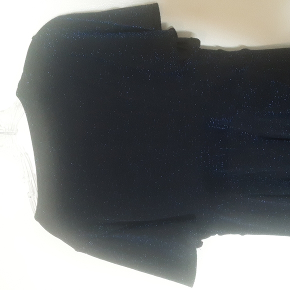 Torrid Blue Glitter Slinky Dress Sz 00/ Large - Picture 12 of 14